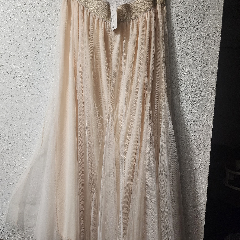 EL Gored Tulle Skirt